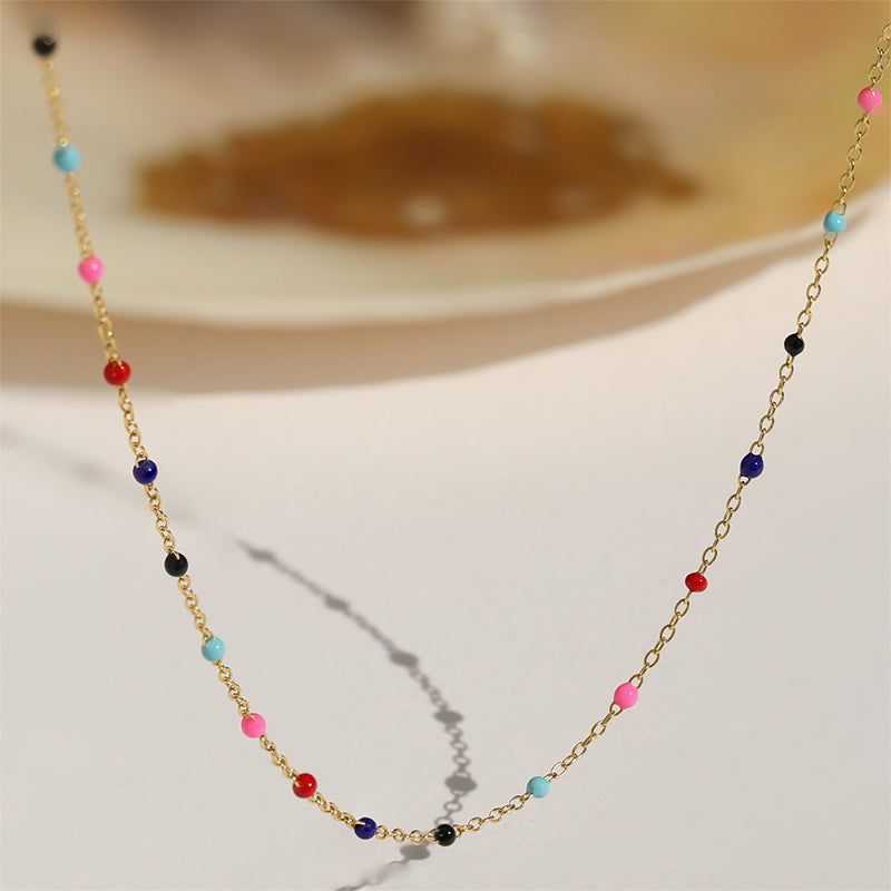 Nordic Romance Multicolored Bead Necklace