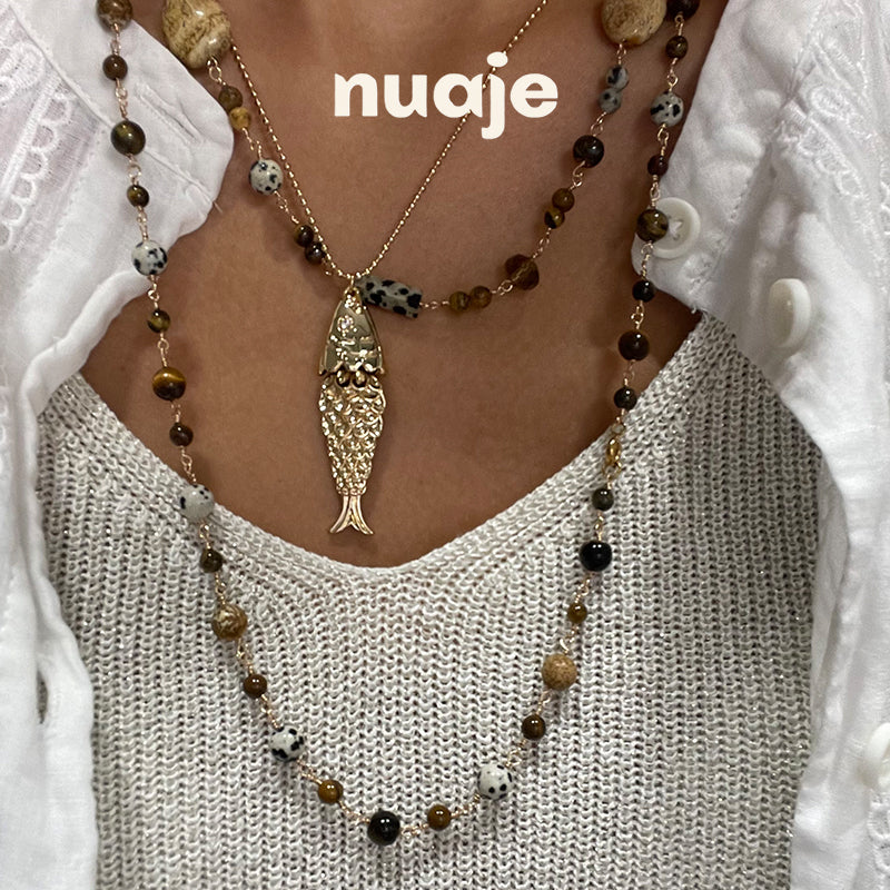 Lucie Natural Stone Necklace