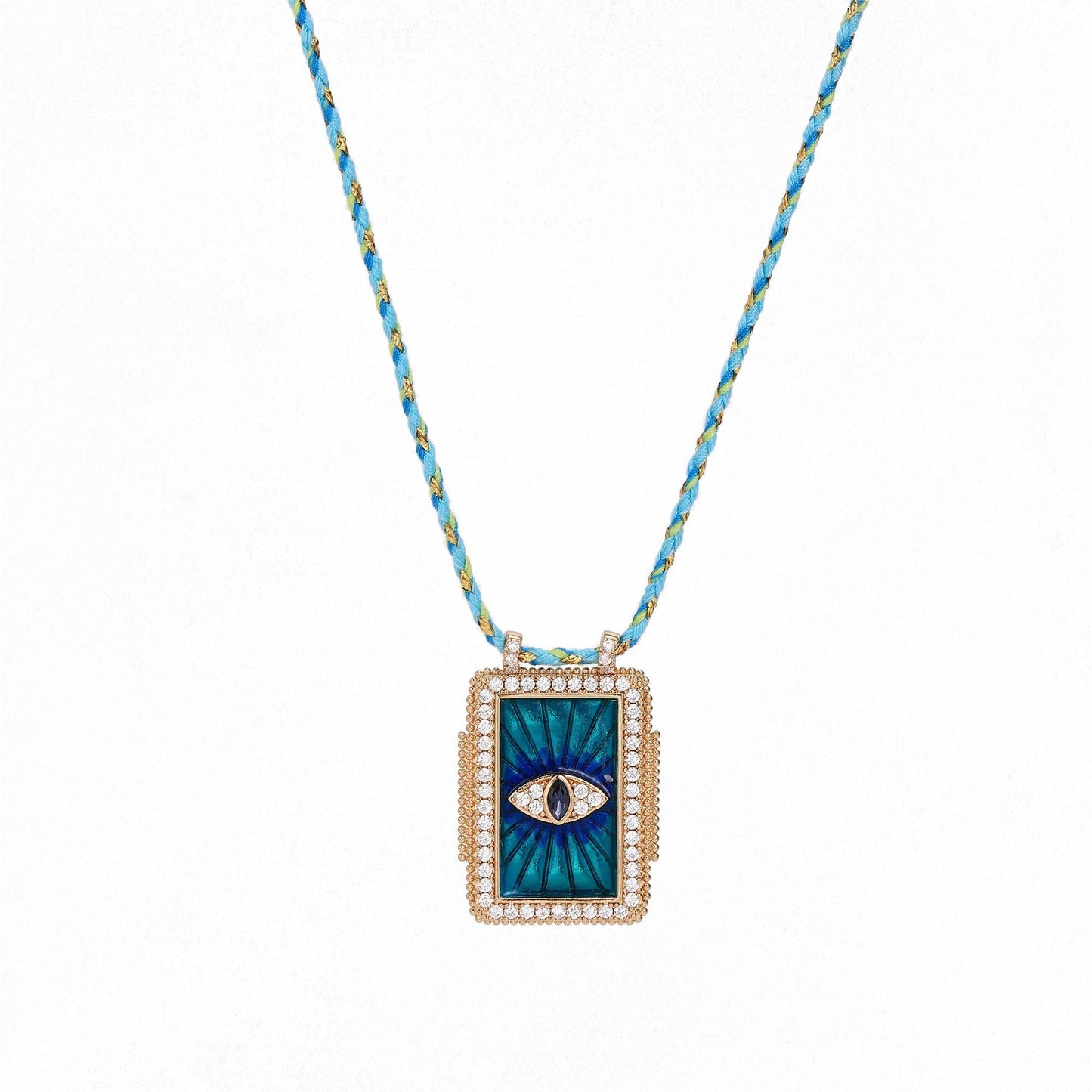 Mystic Tarot Blue Evil Eye Necklace